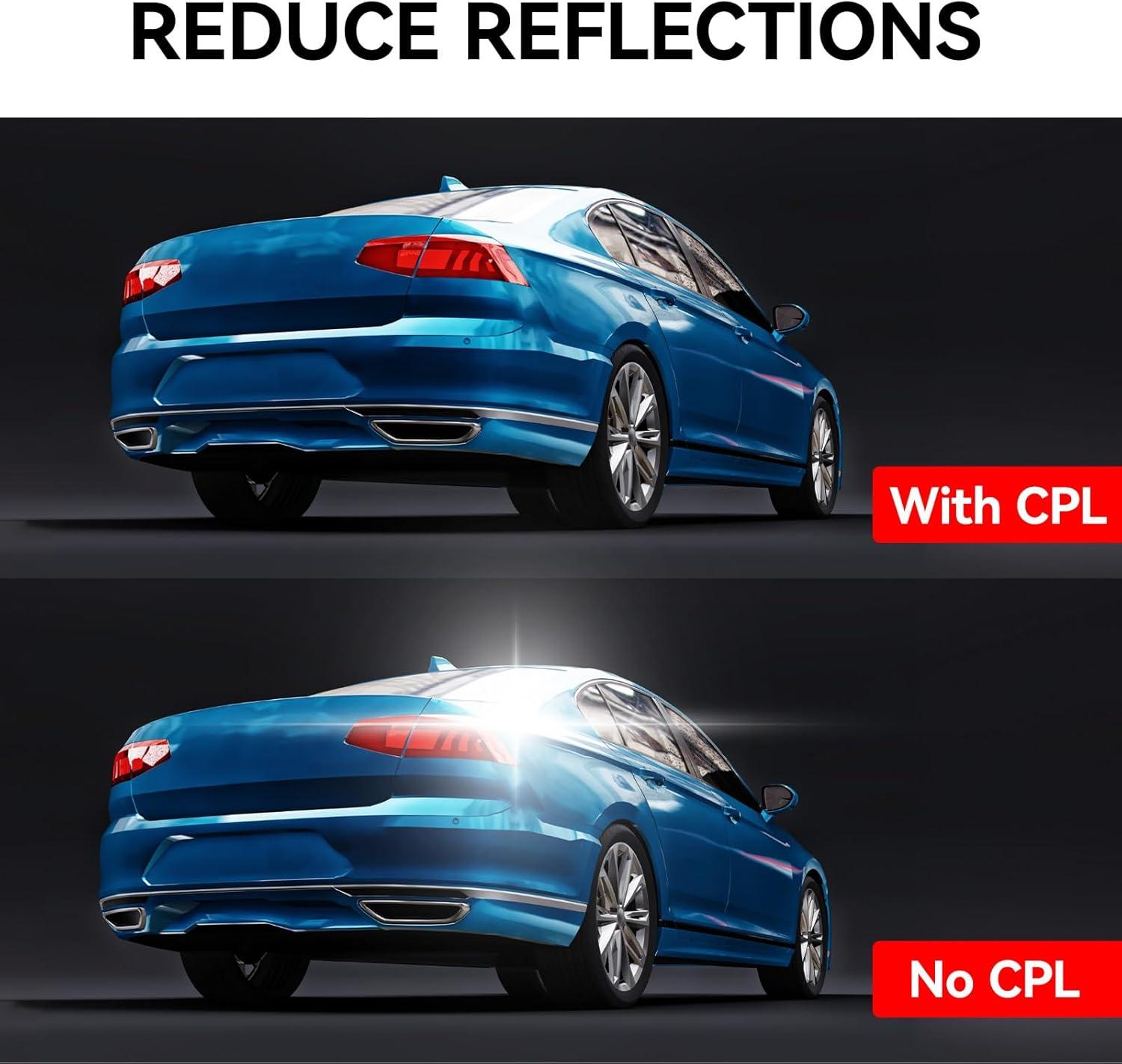 imageREDTIGER F7N Circular Polarizing Lens CPL for Dash cam Lens Protection for F7N Effect Filters Support F7N SeriesNot Suitable for F8F17F9F4