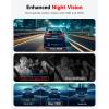 imageREDTIGER F17 4K 3 Channel Dash Cam 5GHz WiFi Builtin GPS with 64GB Card 2160P1080P1080P Front and Rear Inside Triple Car Camera with 3 Inch Screen IR Night Vision G Sensor WDR Parking Mode