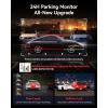 imageREDTIGER ViewClear 70 4K25K Dash Cam Front and Rear STARVIS 2 IMX678 x Wondrix Sensor Dual HDR Hyper Night Clarity 58GHz WiFi 6 30MBS Fast Download Dash Camera with 24H Parking Monitor