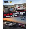 imageREDTIGER ViewClear 70 4K25K Dash Cam Front and Rear STARVIS 2 IMX678 x Wondrix Sensor Dual HDR Hyper Night Clarity 58GHz WiFi 6 30MBS Fast Download Dash Camera with 24H Parking Monitor