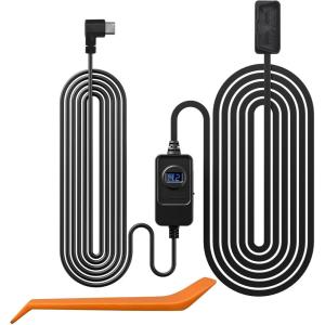imageREDTIGER Dash Cam OBD Hardwire Kit Power Cable Type USB C Port10FT 12V24V to 5Vfor Dash Camera Low Voltage Protection