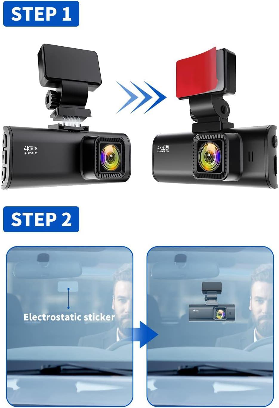 imageREDTIGER Adhesive Mount F7N Dash Cam with GPS Module