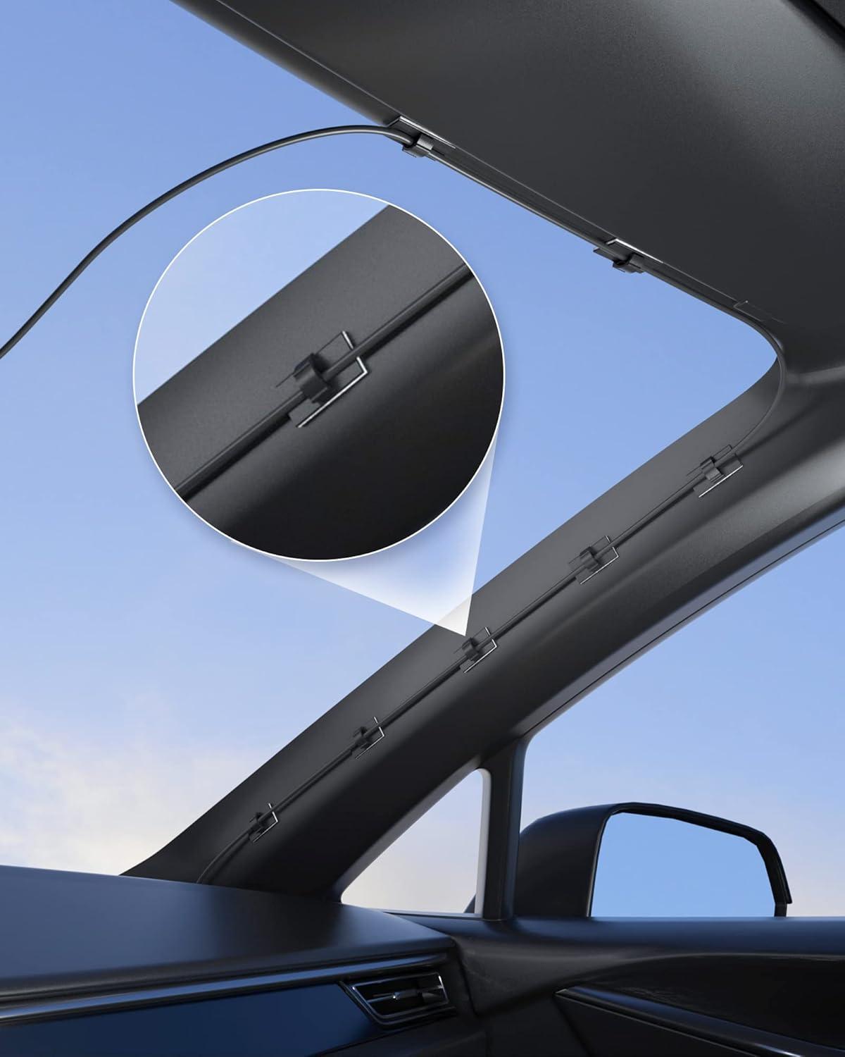 imageREDTIGER Cable Clips with Strong SelfAdhesive Easy for Installation Without Any residues and Damage Suitable for Inside The car  5 Pcs Black