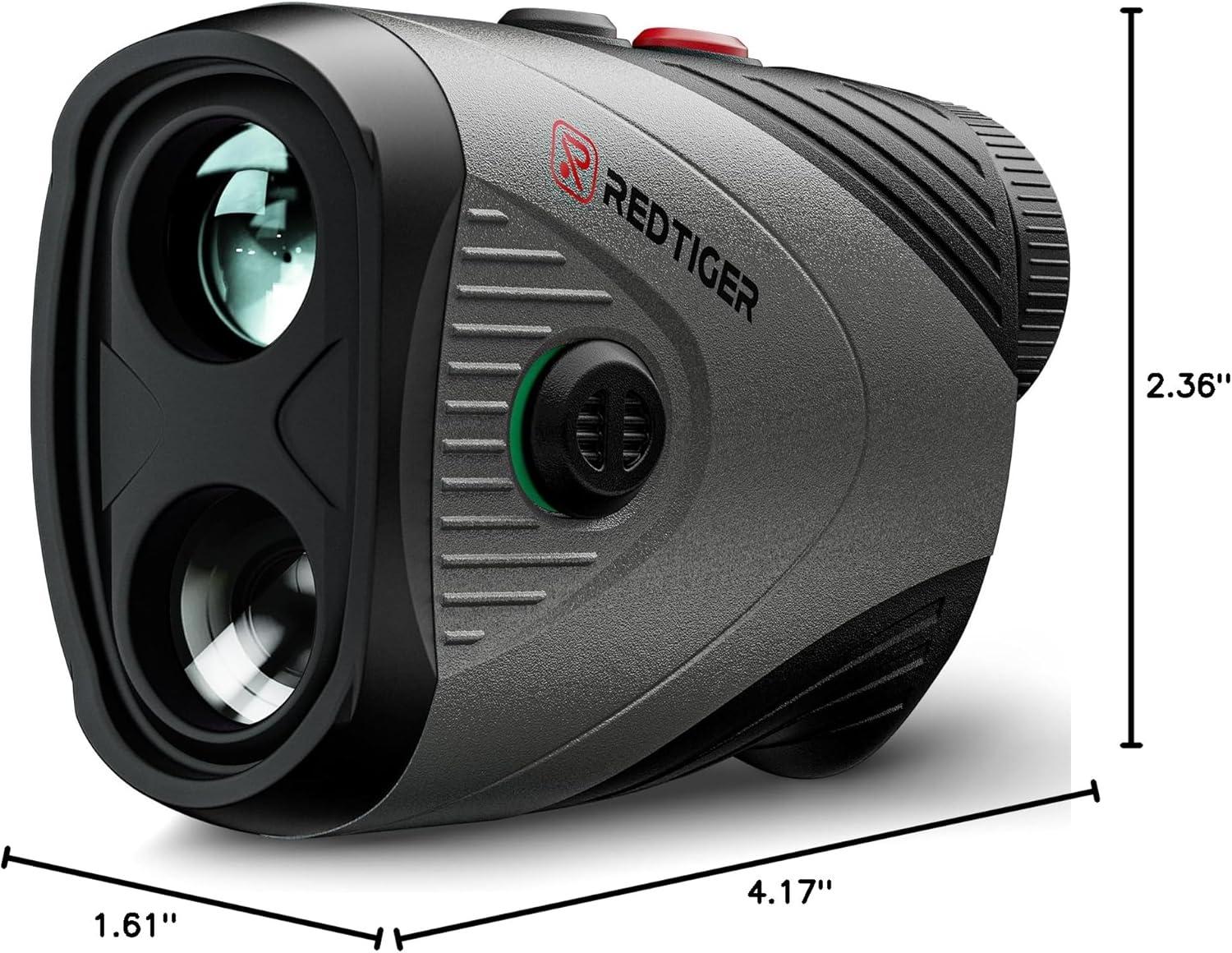 imageREDTIGER Golf Rangefinder 7X Magnification 1200 Yards Laser Range Finder with Slope Builtin Magnetic Bracket Flag Pole Locking VibrationRechargeable GolfVue Series 1 pro