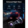 imageREDTIGER F8 4K Dash Cam 58GHz WiFi App Control Dash Camera for Cars 318 Touch Screen 2160P UHD Car Dash Cam with Night Vision 32GB Card Builtin GPS Parking Mode Supports 512GB Max