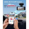 imageREDTIGER F8 4K Dash Cam 58GHz WiFi App Control Dash Camera for Cars 318 Touch Screen 2160P UHD Car Dash Cam with Night Vision 32GB Card Builtin GPS Parking Mode Supports 512GB Max