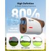 imageREDTIGER Mini Golf Range Finder with 1200 Yards IP65 Waterproof and Slope Switch 7X Magnification Magnetic ampamp Rechargeable Golf Rangefinder Flag Pole Lock VibrationChocolate