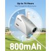 imageREDTIGER Mini Golf Range Finder with 1200 Yards IP65 Waterproof and Slope Switch 7X Magnification Magnetic ampamp Rechargeable Golf Rangefinder Flag Pole Lock VibrationWhite