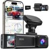imageREDTIGER 4K Dash Cam Front and Rear STARVIS 2 Sensor 64GB Card Included 4K25K1080P Dual Dash Camera for Cars Builtin WiFi GPS 318 Inch IPS Screen 170 Wide Angle Parking Monitor F7N Pro