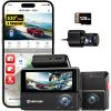 imageREDTIGER 530 AllRound 3 Channel Dash Cam 25K25K1080P Front Rear and Inside Triple Car Dash Camera include128GB Card Touch Screen IR Night Vision Builtin WiFi GPS Parking ModeVP20