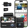 imageREDTIGER 530 Dash Cam 3 Channel 25K25K1080P Triple Car Camera with 128GB Card IR Night Vision Touch Screen Dashcam for Front Inside Rear Included WiFi GPS 24H Parking Mode