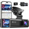 imageREDTIGER Dash Cam Front Rear 4K25K Full HD Dash Camera for Cars Included 32GB Card Builtin WiFi GPS 316 IPS Screen Night Vision 170Wide Angle WDR 24H Parking ModeF7NP