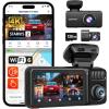 imageREDTIGER F17 Elite 4K 3 Channel Dash Cam STARVIS 2 IMX678 ampamp IMX675 128GB Card Full Night Color 4K25K1080P Front and Rear Inside Touch Screen Voice Control 5GHz WiFi 6 GPS HDR Parking Mode