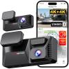 imageREDTIGER F77 4K4K Dash Cam Front and Rear Dual STARVIS 2 IMX678 HDR Builtin 128GB eMMC Voice Control Dash Camera for Cars with 58GHz WiFi 4 Touch Screen GPS Night Vision 24H Parking ModeF77 V1128GB eMMC