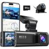 imageREDTIGER F7N 4K Dash Cam Front and RearBuiltin WiFi GPS 4K1080P Dual Dash Camera for Cars318 inch Display Dashcam170 Wide Angle Dashboard Camera Recorder Night VisionParking Monitor