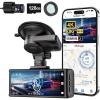 imageREDTIGER F7N Touch ampamp Circular Polarizing Lens 4K Dash Cam Front and Rear STARVIS 2 Sensor Touch Screen 318quot 128GB Card Included Voice Control 58GHz WiFi Car Dash Camera GPS Night Vision