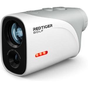 imageREDTIGER Mini Golf Range Finder with 1200 Yards IP65 Waterproof and Slope Switch 7X Magnification Magnetic ampamp Rechargeable Golf Rangefinder Flag Pole Lock VibrationWhite