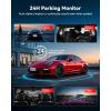 imageREDTIGER F17 Plus 4 Channel Dash Cam 27K1080P3 STARVIS 2 128GB Card Included 360 Front Inside and Rear Cabin Car Camera IR Night Vision 5GHz WiFi GPS Voice Control Touchscreen Parking Mode