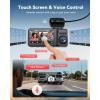 imageREDTIGER F17 Plus 4 Channel Dash Cam 27K1080P3 STARVIS 2 128GB Card Included 360 Front Inside and Rear Cabin Car Camera IR Night Vision 5GHz WiFi GPS Voice Control Touchscreen Parking Mode