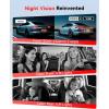 imageREDTIGER F17 Plus 4 Channel Dash Cam 27K1080P3 STARVIS 2 128GB Card Included 360 Front Inside and Rear Cabin Car Camera IR Night Vision 5GHz WiFi GPS Voice Control Touchscreen Parking Mode