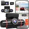 imageREDTIGER 4 Channel 360 View Dash Cam Dual STARVIS 2 25K21080P2 Dashcam Front and Rear Inside Left Right 58GHz WiFi 8 IR Lights Night Vision 4 Adjustable Lenses Included 128GB Card VP40