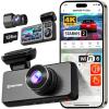 imageREDTIGER F17 Elite 4K Dash Cam 3 Channel STARVIS 2 IMX678 ampamp IMX675 Front and Rear Inside Car Camera for Cars 128GB Card Full Color Night Vision 58GHz WiFi GPS HDR Touchscreen