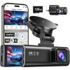 imageREDTIGER Dash Cam 4K Front and 1080P Rear STARVIS 2 Sensor 58GHz WiFi 20MBs GPS WDR amp HDR Night Vision 170Wide Angle Parking Mode Loop Recording with Emergency LockSD Card Not IncludedF7NP128GB