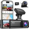 imageREDTIGER F7N Dash Cam 4K Front and Rear 1080P 58GHz WiFi20 MBs Fast Transfer 2160PFHD Car Dash Camera with 64GB Card Smart App Control Precise GPS Night Vision 24H Parking Mode